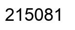 Number 215081 black image