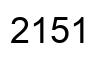 Number 2151 black image