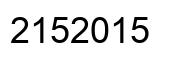 Número 2152015 imagen negro