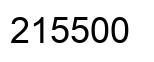 Number 215500 black image