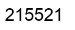 Número 215521 imagen negro