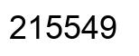 Number 215549 black image