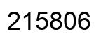 Number 215806 black image