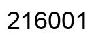 Number 216001 black image
