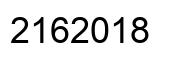 Number 2162018 black image
