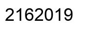 Number 2162019 black image