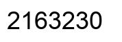 Number 2163230 black image