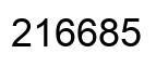 Número 216685 imagen negro