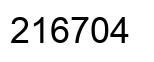 Number 216704 black image