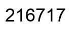 Number 216717 black image