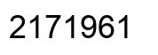 Número 2171961 imagen negro