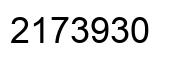 Number 2173930 black image