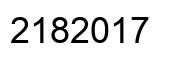 Number 2182017 black image