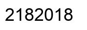 Number 2182018 black image