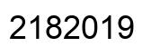 Number 2182019 black image