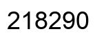 Number 218290 black image