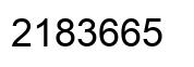Number 2183665 black image
