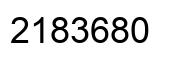 Number 2183680 black image