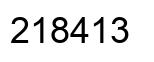 Número 218413 imagen negro