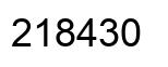 Número 218430 imagen negro
