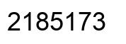 Número 2185173 imagen negro