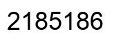 Number 2185186 black image