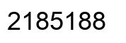 Number 2185188 black image