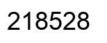 Number 218528 black image