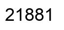 Número 21881 imagen negro