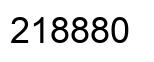 Number 218880 black image