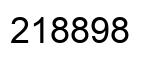 Number 218898 black image