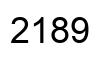 Número 2189 imagen negro