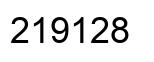 Number 219128 black image