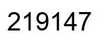 Number 219147 black image