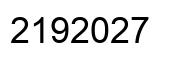 Número 2192027 imagen negro