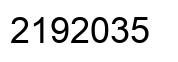 Number 2192035 black image
