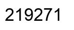 Number 219271 black image
