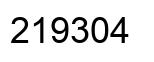 Number 219304 black image