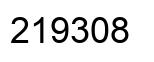 Number 219308 black image