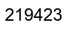 Número 219423 imagen negro
