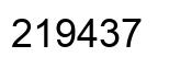 Número 219437 imagen negro