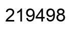 Number 219498 black image