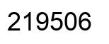 Number 219506 black image