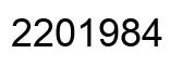Number 2201984 black image