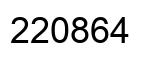 Número 220864 imagen negro