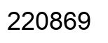 Número 220869 imagen negro