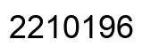 Número 2210196 imagen negro