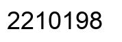Número 2210198 imagen negro