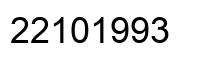 Número 22101993 imagen negro