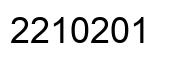 Número 2210201 imagen negro